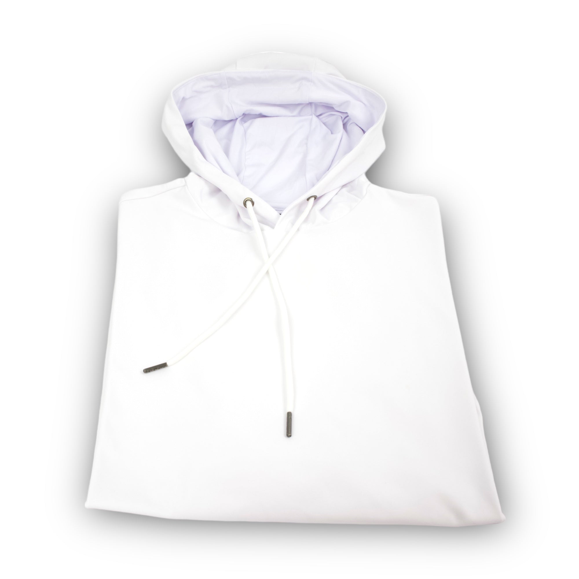 White half store sleeve hoodie