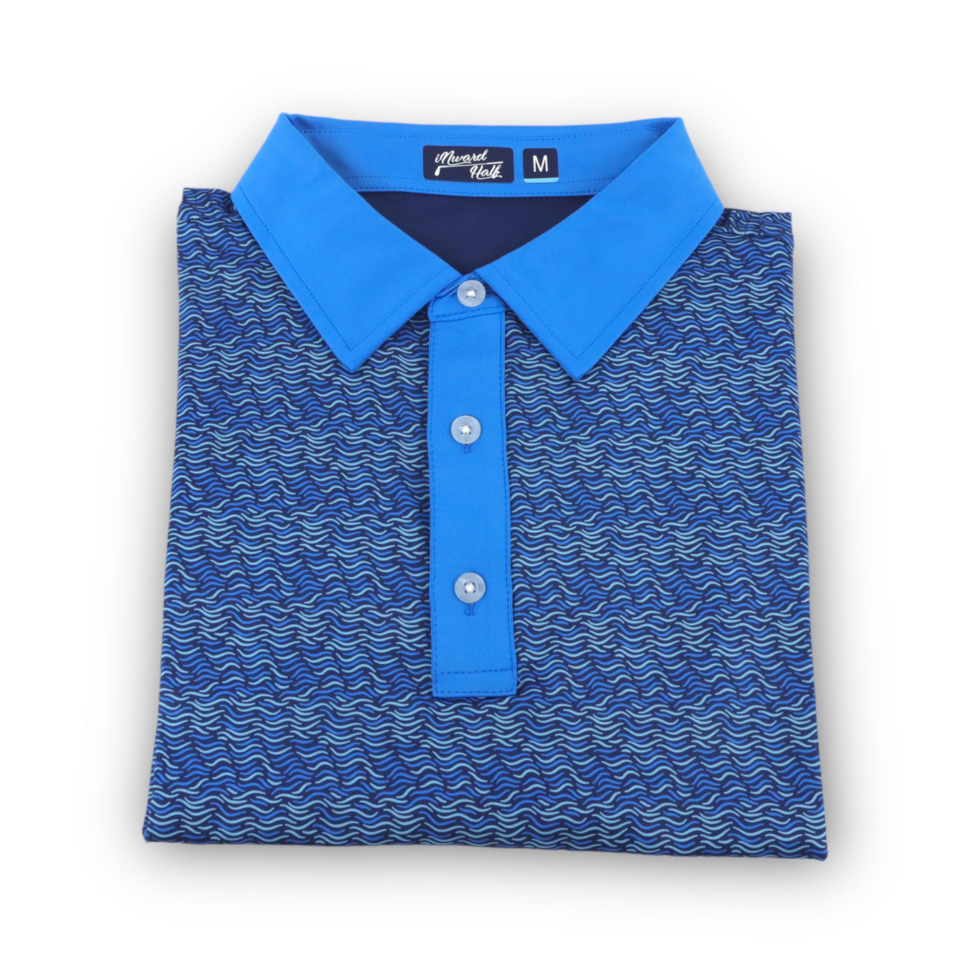 The Midnight Wave Pattern Performance Polo