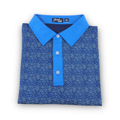 The Junior Midnight Wave Pattern Performance Polo