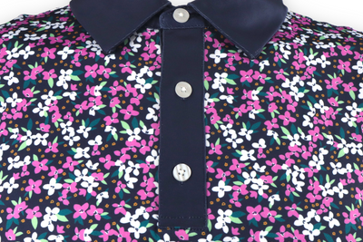The Dogwood Pattern Performance Polo