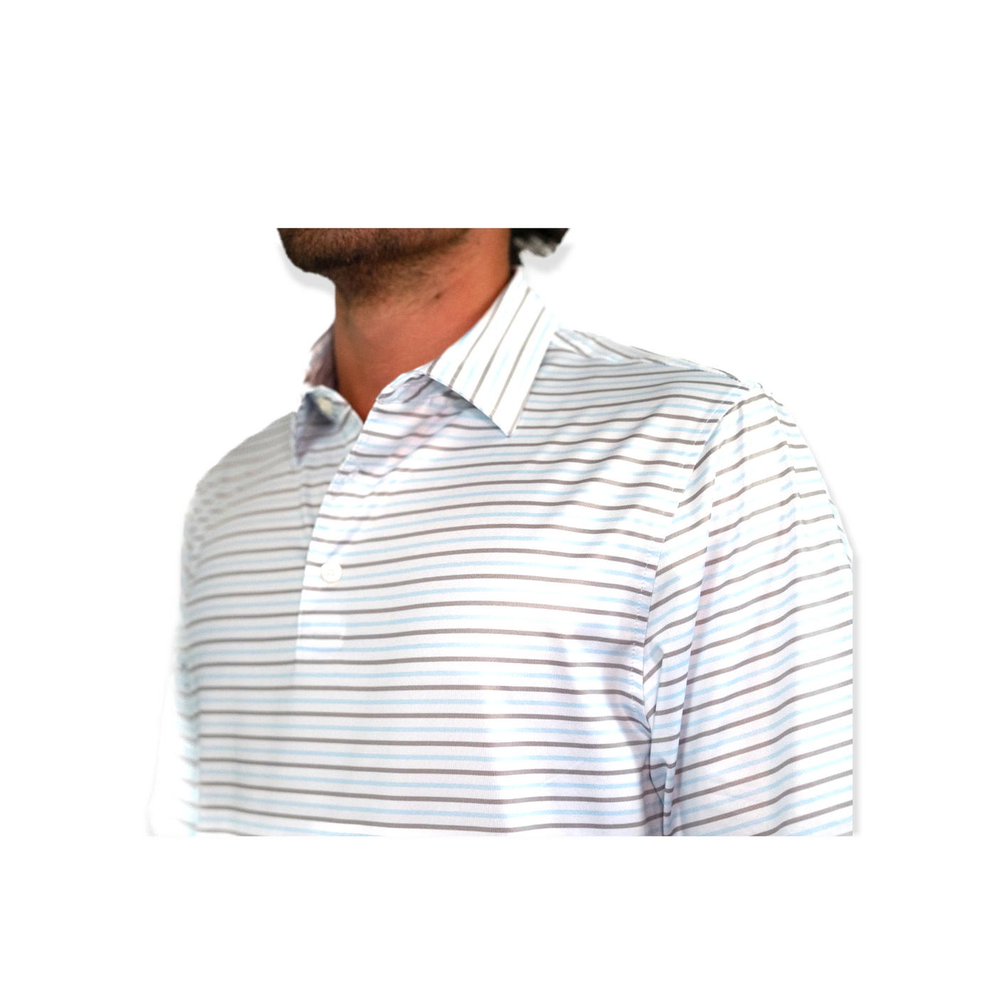 The Trophy Stripe Performance Polo