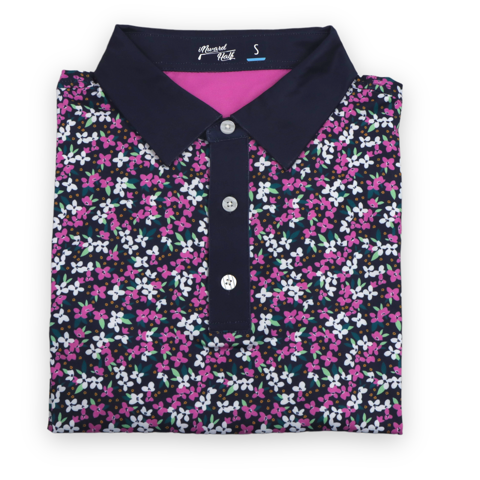 The Summer Flowers Pattern Performance Polo