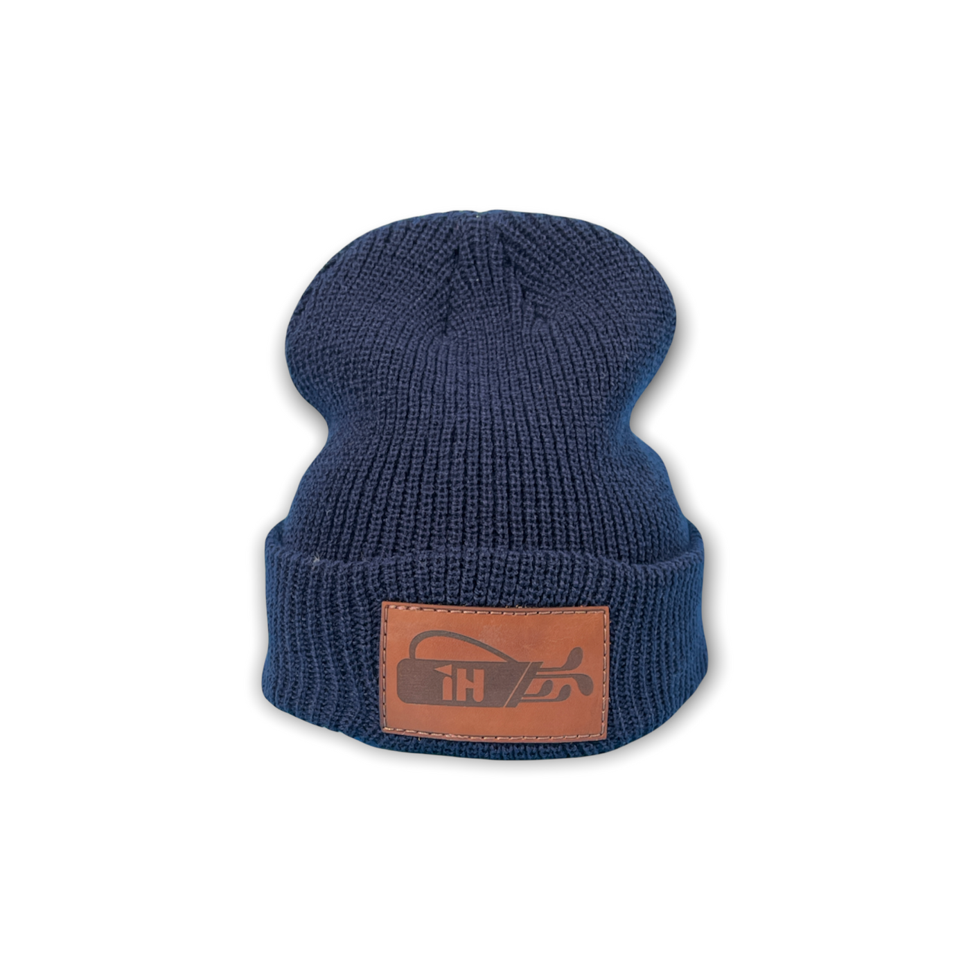 Leather Patch Beanie
